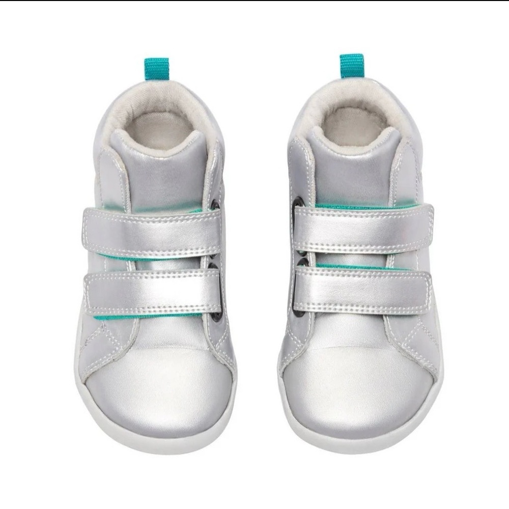 Ten Little Silver Everyday Hightop Unisex Vegan Sneakers 7.5 - Picture 3 of 6